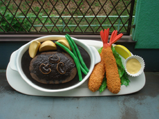 ハンバーグプレート看板